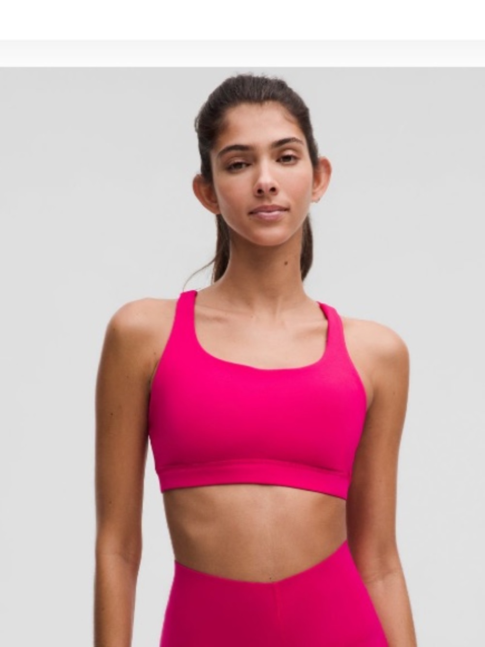 Lululemon hot pink energy bra size 4